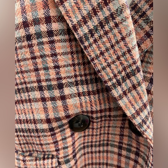 Zara Checkered Blazer Women’s XL NWT - Picture 4 of 7